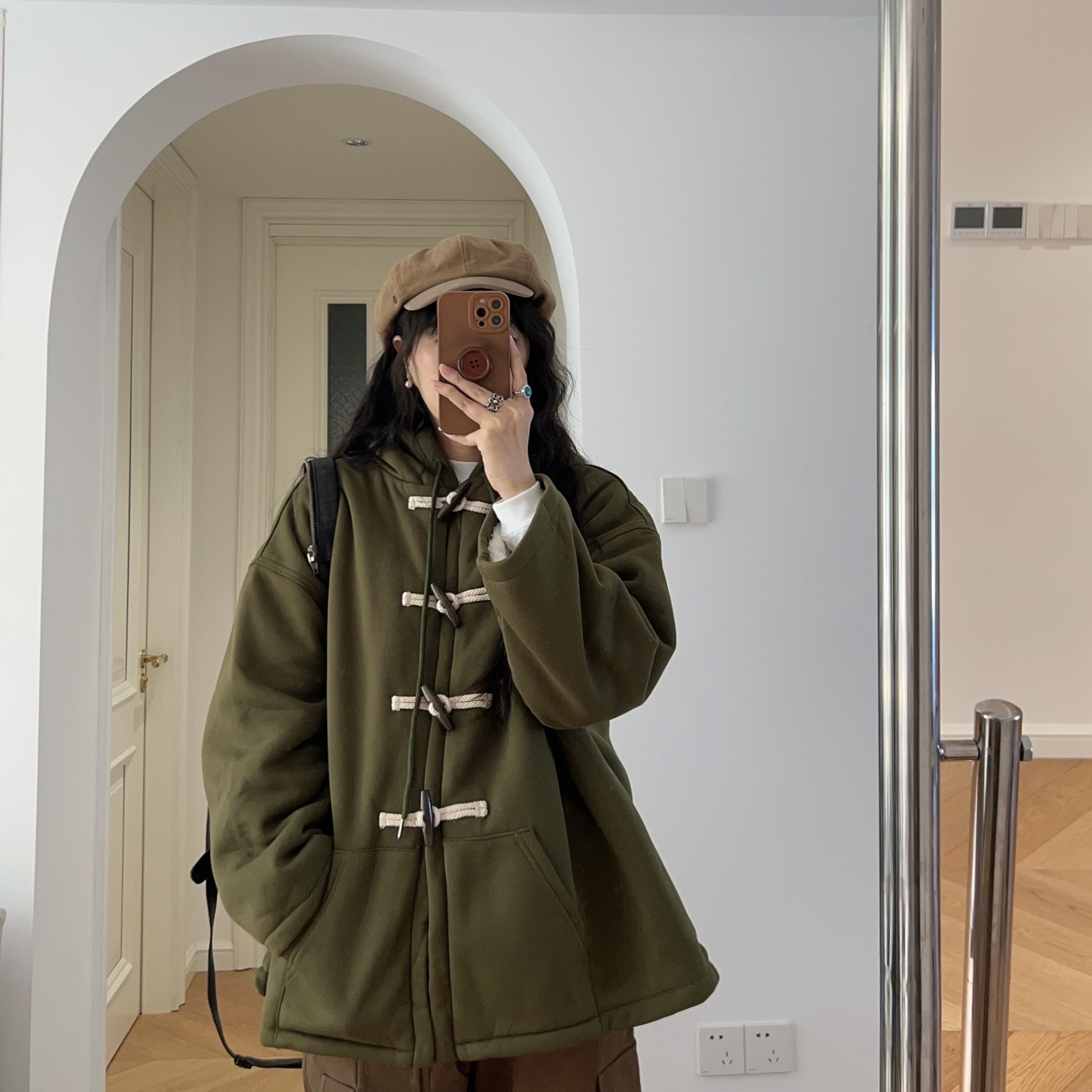 冬装新款 日韩风抓绒长袖外套 1.04KG