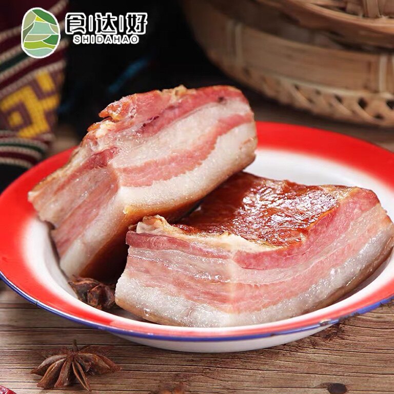 食达好麻辣腊香肠农家自制柴火烟熏500g恩施特产川味新品腊肉五花
