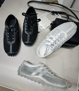 舒适百搭运动鞋 百搭舒适平底网面透气休闲德训鞋 时尚 2025春夏新款