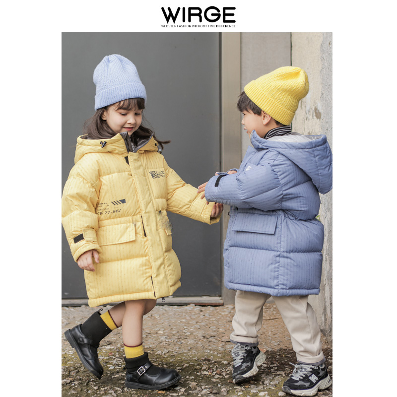 韦氏新品小童宽松休闲羽绒服