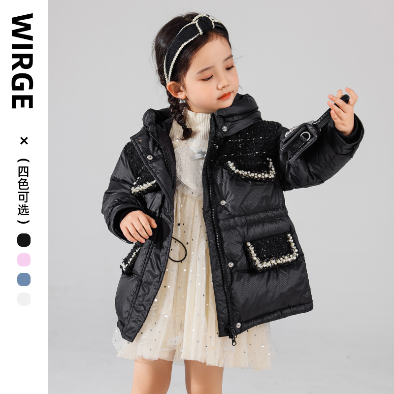 韦氏女童中长款羽绒服
