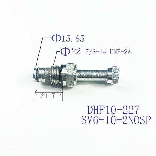 二位二通液压螺纹插装双向常开电磁阀SV6-10-2NOSP/DHF10-227L