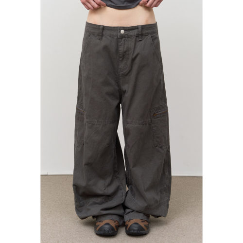 Pepo Pigment Zipper Pants (2color)