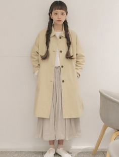 2019 韩国代购 春季 浅色 现 风衣外套 姜饼超人