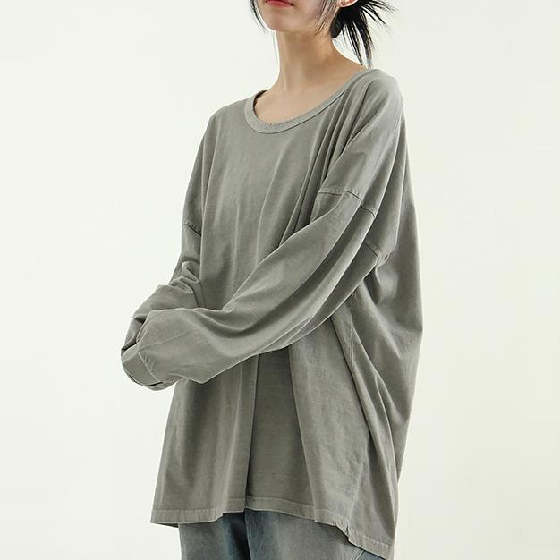 round neck pigmented cotton tee (unisex)