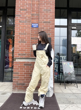 W22 Burton gore avalon 滑雪背带裤女款