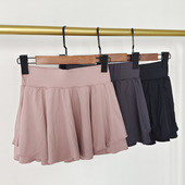 运动短裙假两件跑步半身裙女夏季 速干遮臀防走光透气网球瑜伽裙裤