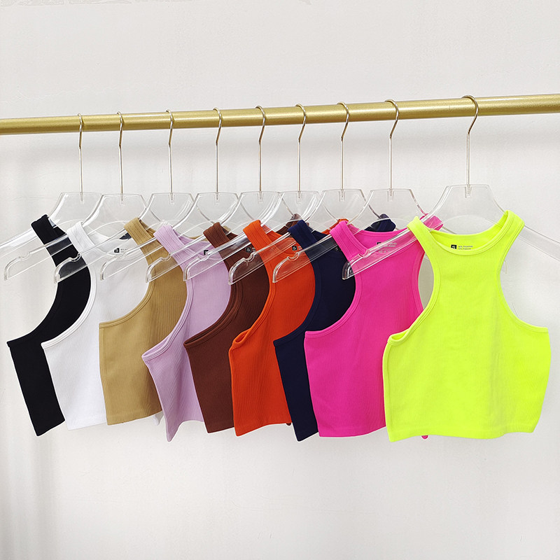 高领无缝瑜伽露肩运动上衣女修身显瘦透气速干跑步针织健身衣背心,运动服/休闲服装,运动背心,淘宝优惠券,粉丝福利购,淘宝优惠卷