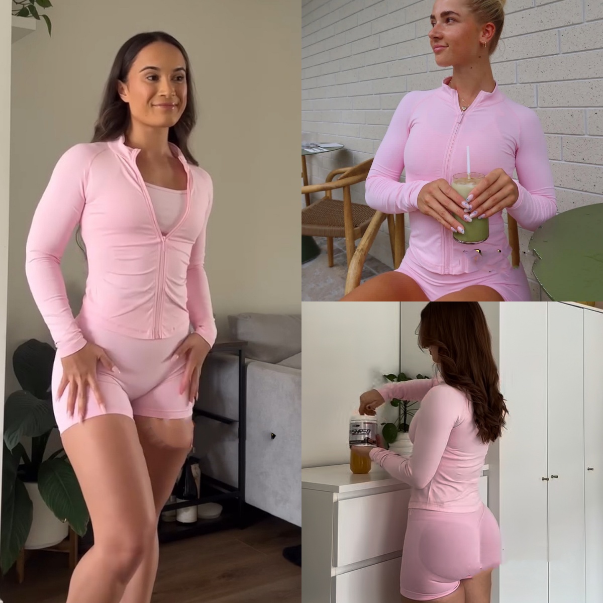 DFYNE新款立领健身长袖拉链普拉提训练服外套女收腰上衣紧身弹力