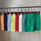 运动短裤 修身 女健身运动速干显瘦提臀针织三分裤 高腰弹力瑜伽短裤