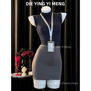 性感睡衣成熟御姐风修身 秘书OL制服情调趣味约会勾魂诱惑短裙睡裙