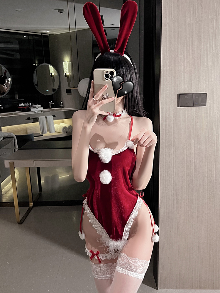 性感节日兔子变装纯欲可爱女仆制服套装cos新年礼物圣诞装兔女郎
