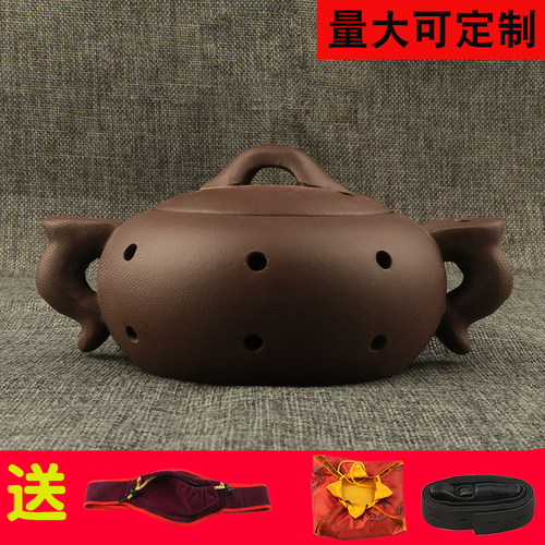 紫砂小儿推拿便携艾灸罐