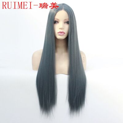 动漫4220顺直前蕾丝化纤半手织整