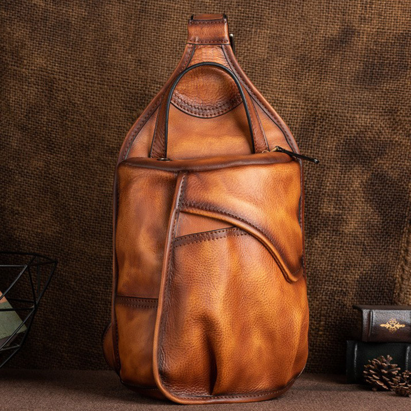 真皮胸包复古单肩斜挎包头层牛皮大容量休闲男包包时尚潮流小背包,箱包皮具/热销女包/男包,男士包袋,淘宝优惠券,粉丝福利购,淘宝优惠卷