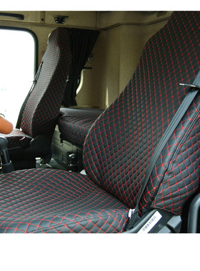 大货车卡车解放JH6天龙旗舰四川现代创虎汕德卡加厚皮PVC绗绣座套