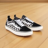 黑白棋盘格OLD SKOOL MTE男女同款 VANS范斯 低帮板鞋 VN0A5I12A04