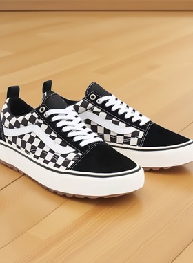 VANS范斯 黑白棋盘格OLD SKOOL MTE男女同款低帮板鞋VN0A5I12A04