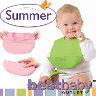 美国FDA认证.进口Summer Infant Bibbity便携式婴幼儿围嘴/围兜