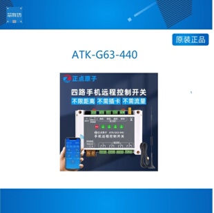 手机远程控制开关ATK 440无线语音电机水泵智能家居控制器 G63