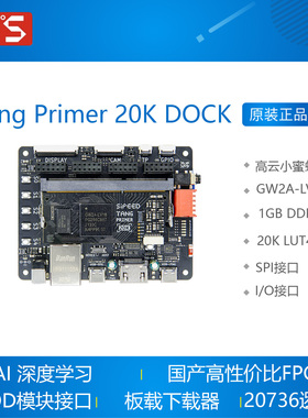 Tang Primer 20K DOCK 开发板 高云GW2A FPGA GoAI 教育版