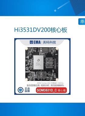 基于海思Hi3531DV200核心板H.264/265 1080p视频编解码1.2T算力