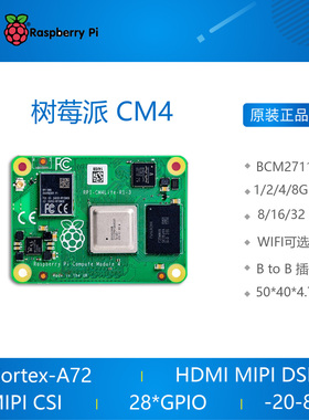 树莓派 CM4  raspberry pi  cm4 计算 模块核心板Compute module4