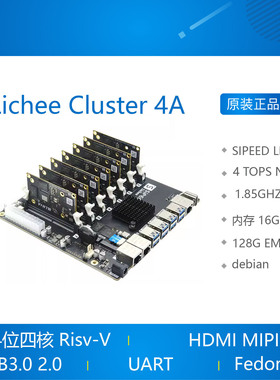 Lichee Cluster 4A RISC-V TH1520 Linux集群开发板荔枝派