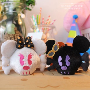 日单　万圣节限定米奇米妮公仔　米老鼠玩偶大头挂件毛绒小挂件　