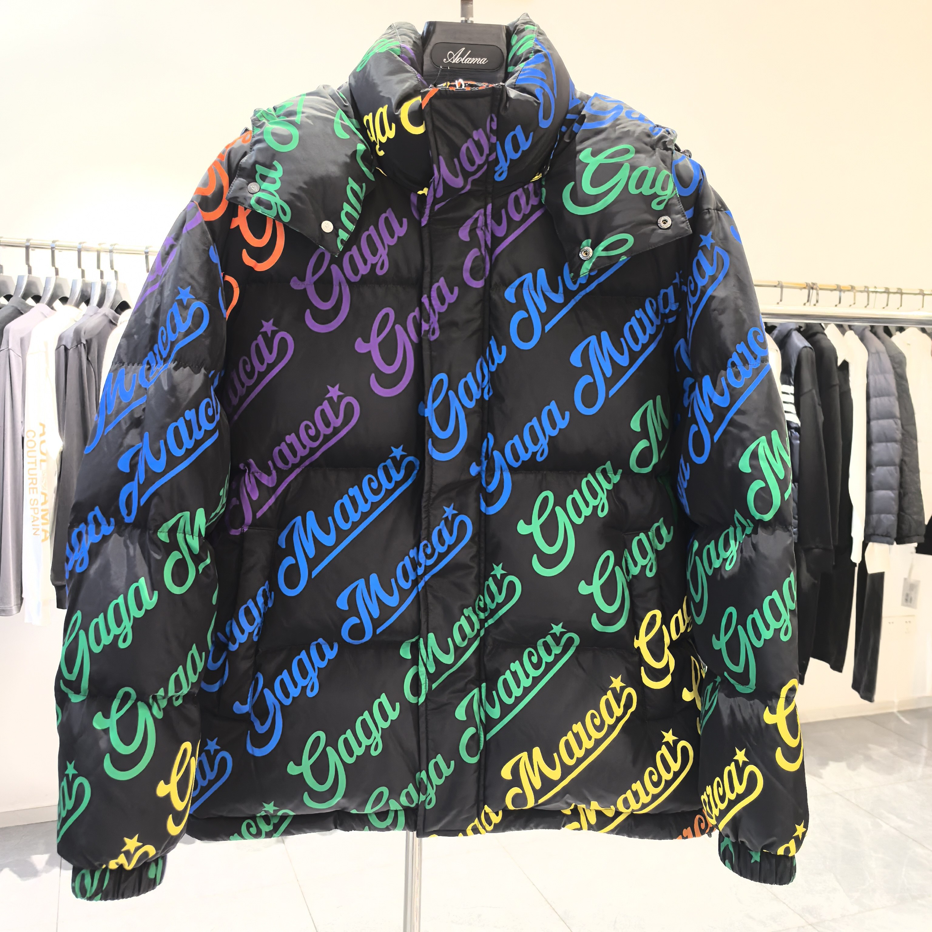 gaga milano意大利轻奢潮牌冬季男士连帽厚款羽绒服时尚百搭保暖