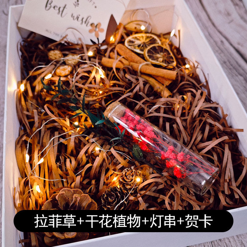 高级感森系填充物拉菲草干花植物
