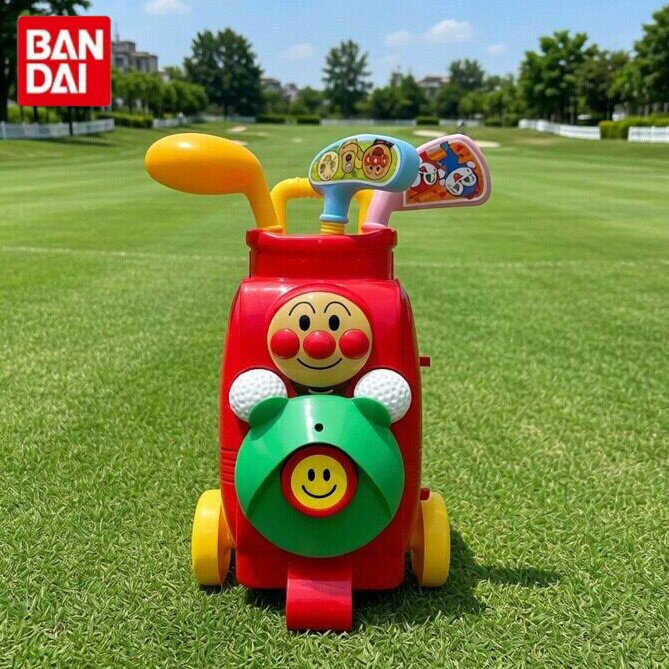 日本进口面包超人儿童高尔夫球杆套装宝宝户外亲子互动运动球玩具