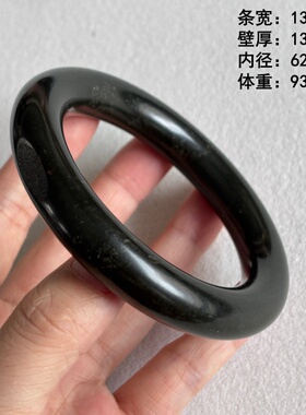 62.12老熟259青玉籽料圆镯/男士手镯  有原皮朕®开仓