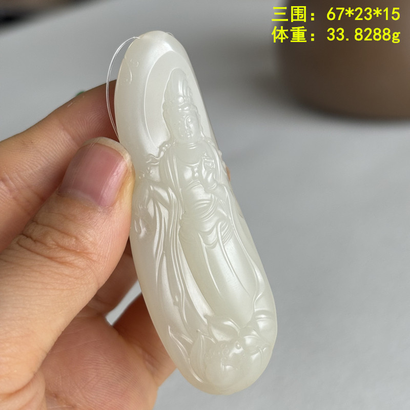脂份密度满分的羊脂白玉