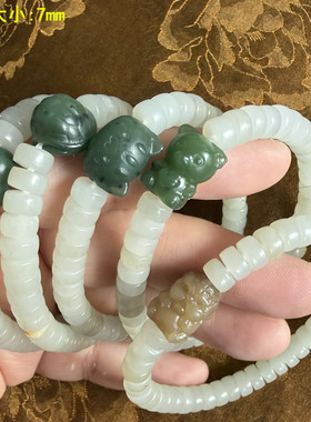 7mm多款式白玉籽料手串