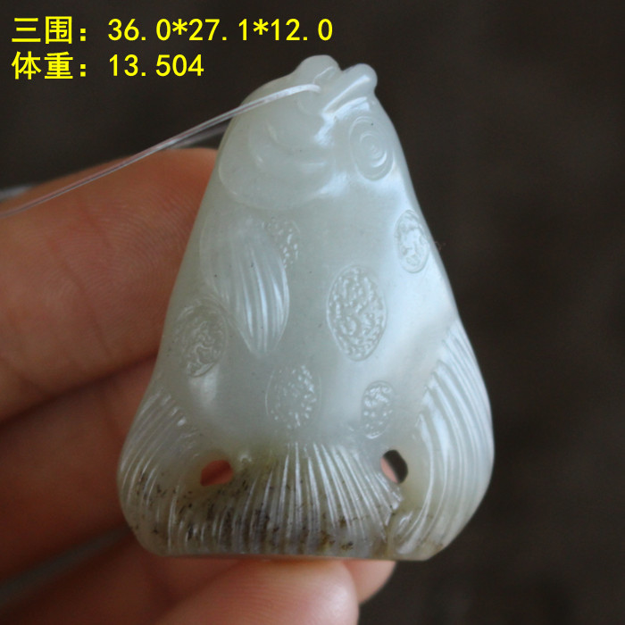 和田玉青花料子过了白玉鉴定的有