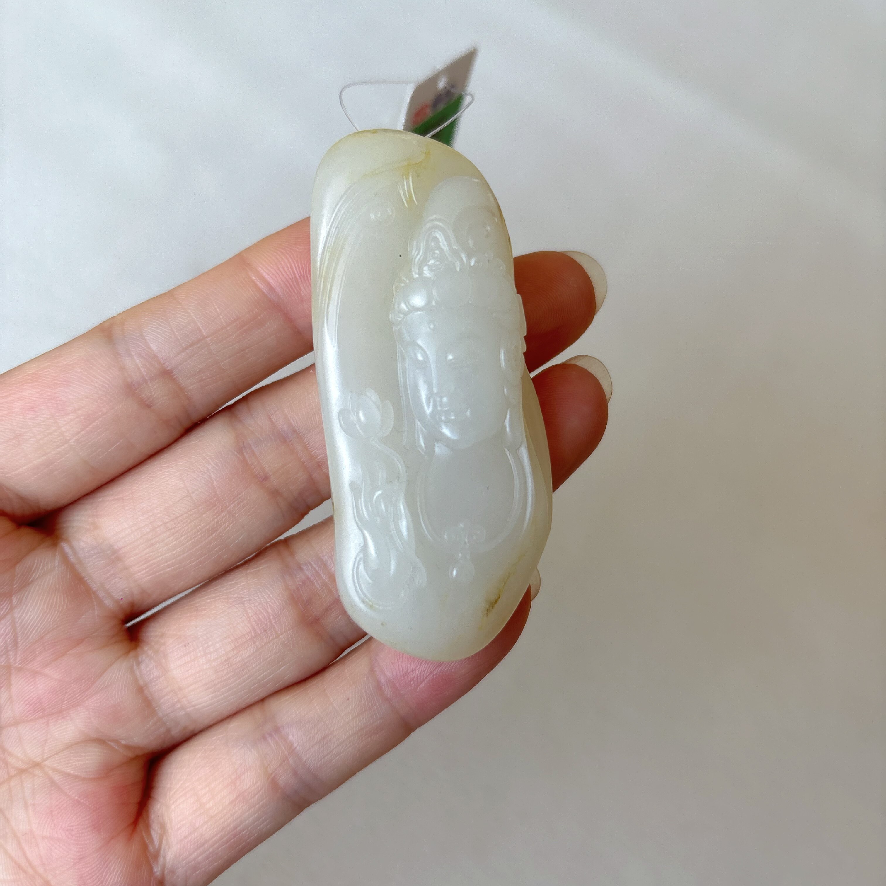 质地满分的羊脂白玉籽料