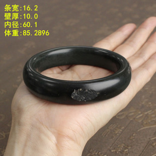 朕®开仓 N60.1超高密度糖皮有原皮青玉籽料手镯有原皮和田玉