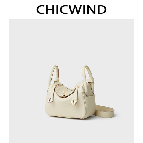 CHICWIND真皮mini琳迪包包2026新款牛皮医生包手提单肩包枕头包女