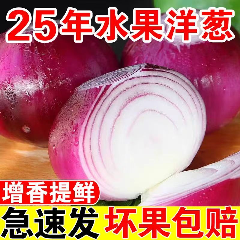 云南高品质紫皮红洋葱产地直发鲜香脆甜可口无皮水果洋葱圆葱扁葱