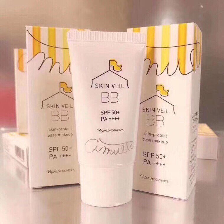 日本naris娜丽丝防晒 底霜 粉底液三合一bb霜30克 spf50  pa