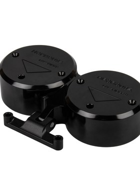 适配哈雷旅行软尾圆形双仪表框黑色铝合金