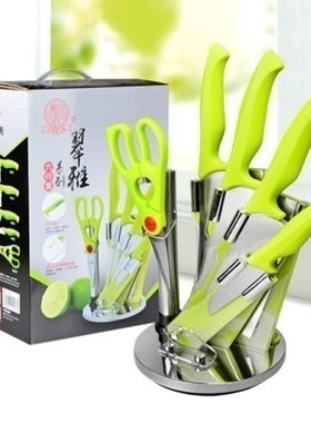 清仓特价厨乐刀具 家用不锈钢菜刀组合 翠雅六件套刀砍骨刀切片刀
