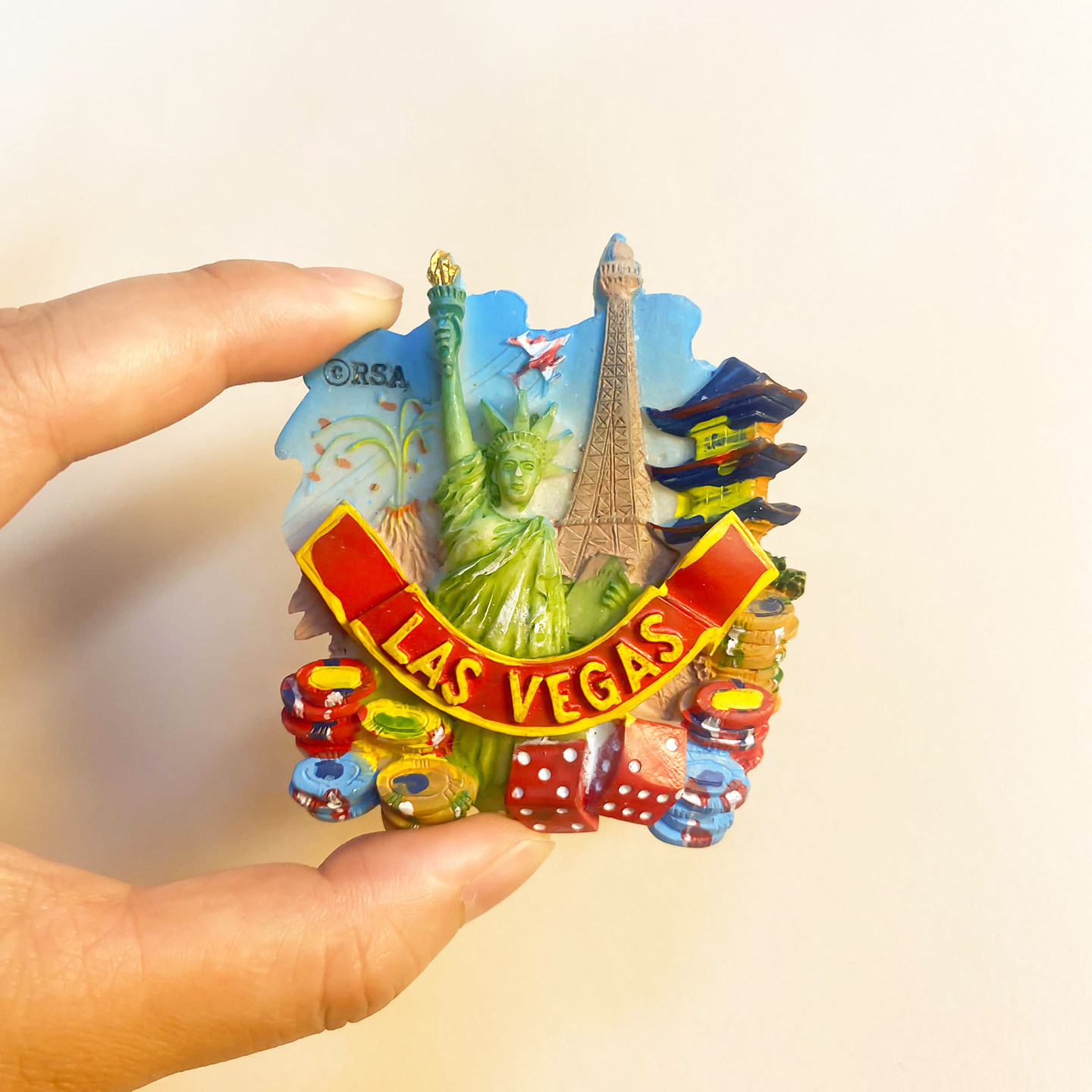 美国拉斯维加斯地标建筑创意文创冰箱贴磁贴旅游纪念品装饰品礼物