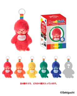 新品monchhichi蒙奇奇日本正版马卡龙色Colorful Fantasy盲盒挂件
