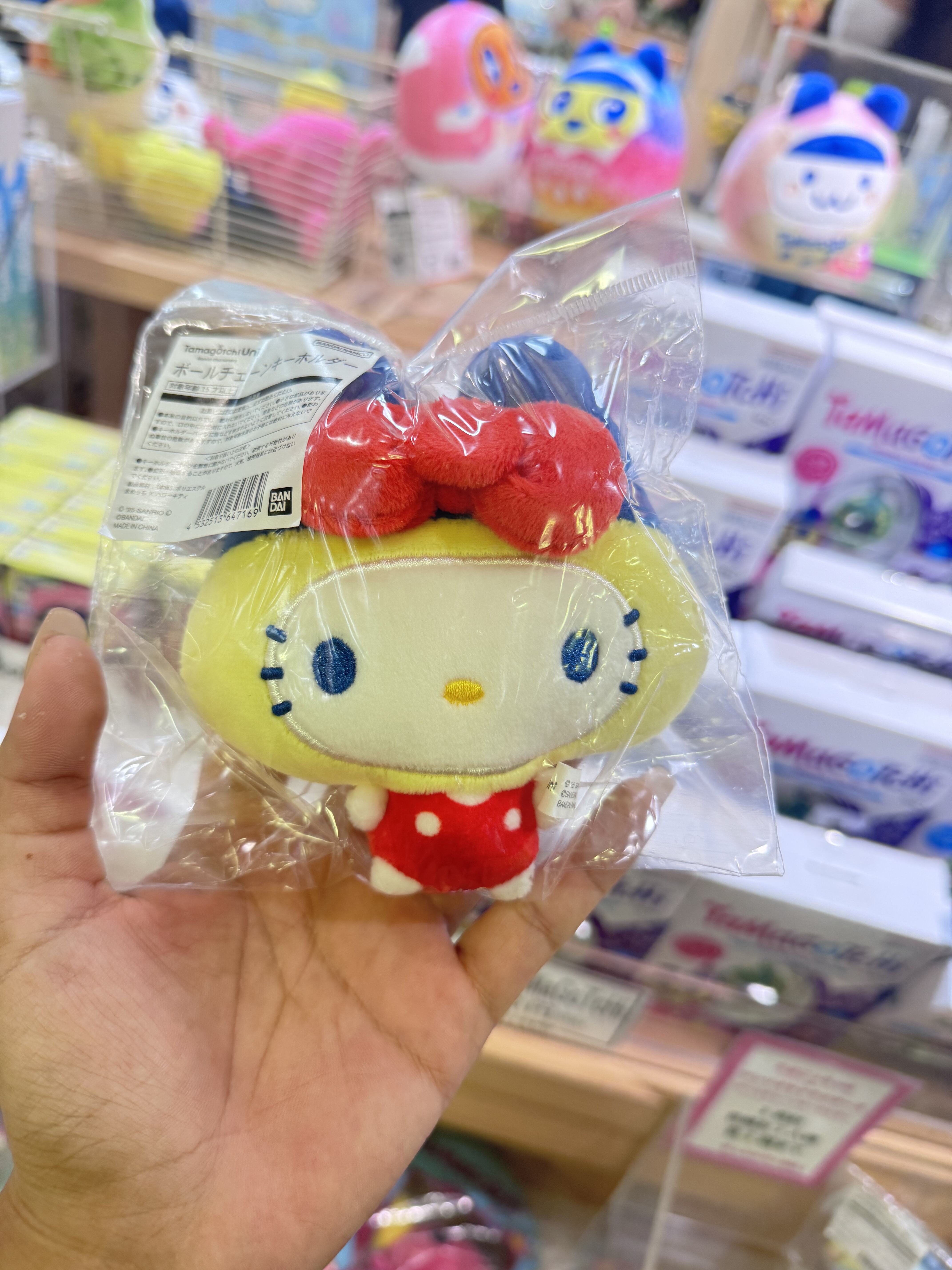 现货日本三丽鸥拓麻歌子联名挂件长毛麻美吉甜心吉kitty毛绒挂件