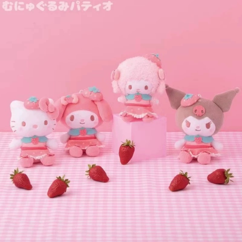 现货日本三丽鸥KThingS草莓腮红挂件kitty挂件美乐蒂小羊挂件