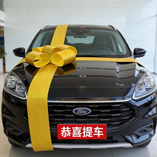 汽车展厅布置金色超大蝴蝶结4S店交车提车仪式陪嫁车装饰大红花球
