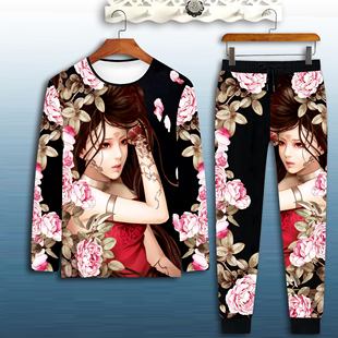 套装2024新款帅潮流搭配男女套装男潮牌社会人套装精神小伙套装男