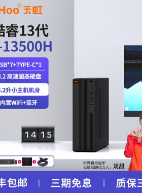 天虹酷睿13代i5-13500H台式办公主机8.2L小机箱全套电脑整机